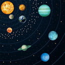 Glow In The Dark 30cm Wall Stickers Round Planets Star Luminous Kids Room Decor