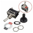 5X Toggle Switch Heavy Duty 125V 20A SPST 2 Terminal Waterproof Car ATV OFF Q6K1