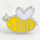 Cute 4PCS Enamel Animal Bee Brooch Pin Shirt Collar Pin Badge Corsage Jewelry 3C