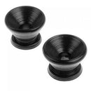 2 X Steel Black Plating Strap Lock Pins Screw For Electric Bass Acoustic Guitar
