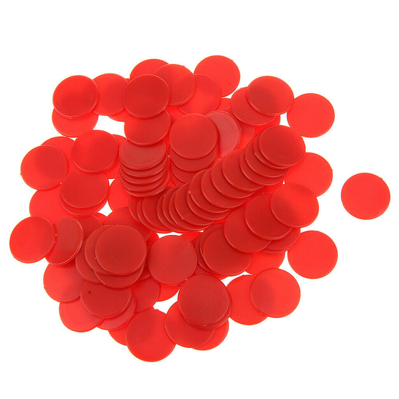 100Pc Opaque Plastic Board Game Counters Tiddly winks Numeracy Teaching Aids