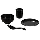 Dinnerware Set 4pc Dinner Plates Cups Bowl Dishes Home Wedding Gift Black
