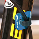 5pcs Bike Brake Cable Guide Clips Aluminium Alloy C Buckles Clamp (Blue) A