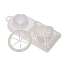 2in1 Cut Multifunction Kitchen Egg Slicer Sectioner Cutter Mold Flower Edge