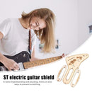 Wood Single Coil Pickup Frame Mounting Rings Pickguard Set for Electric Guitar
