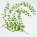 1Pc Artificial Plant Leaf Wall Hanging Vine Party Garden Home Office Decor Delux