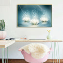 Diamond Embroidery Full Round Diamond Painting Three Lotus Rhinestone Art