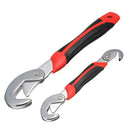 2Pcs Multi-function Universal Quick Snap'N Grip Adjustable Wrench Spanner