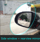 2Pcs Car Anti Fog Nano Coating Rainproof Rear View Mirror Window Protective Film