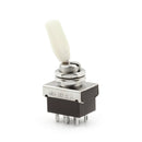 AC 250V 3A 3 Position ON/OFF/ON DPDT Flat Handle Toggle Switch KN3-203B M&E