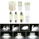 14Pcs LED Interior Package Kit For T10 36mm Map Dome License Plate Lights White