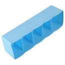 Multi-function drawer type Five Grid  Plastic storage boxï¼ˆblueï¼‰