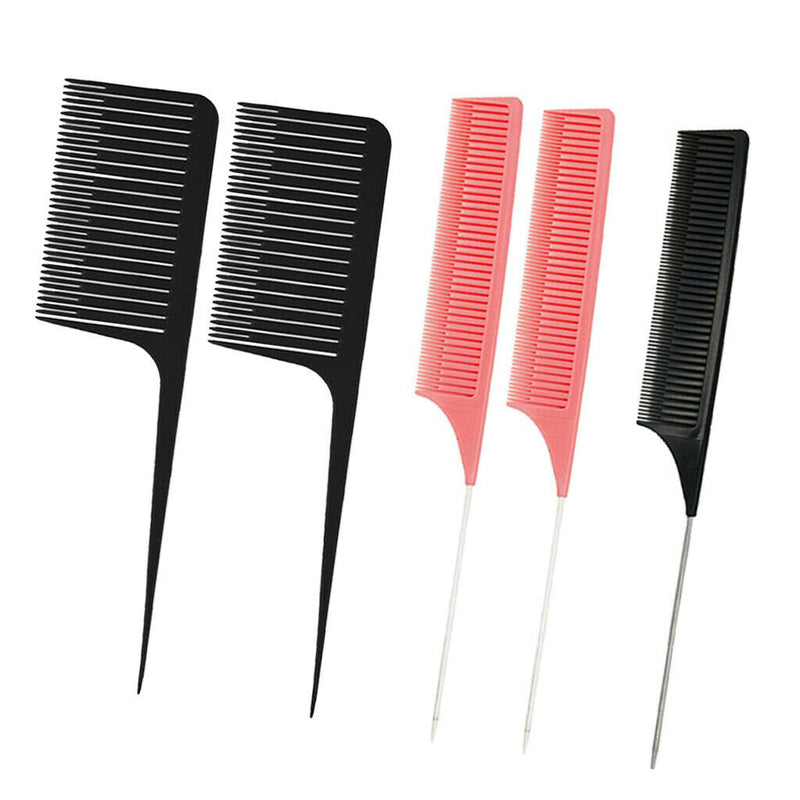 5pcs ABS Heat-resistant Weave Highlighting Foiling Hair Comb Hair Coloring Combs