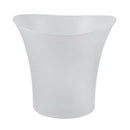 LED Luminous Ice Bucket Beer Wine Whisky Cooler Bowl 5L for Club Bar Party White
