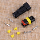 Plug Connector Kit Sealed Electrical Wire Waterproof 20 Sets 2pin Way Automotive