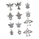 35pcs Angel Wing Charms Jewelry Pendants Key Chain Key Ring Ornaments