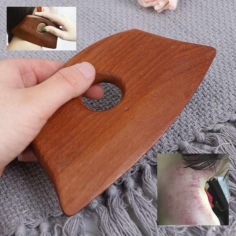 Wooden Guasha Massage Scraper Pressure Massager Facial Body Care Massage Too_kz