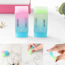 Soft Durable Cube Cute Colored Pencil Rubber Erasers Office Stationery Kids Toys
