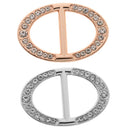 Scarf Buckles With Crystal Embellishments Oval Shaped Buckles For