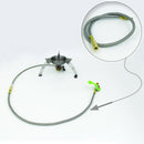 52cm Stainless Steel Pipe with Brass joint Extended Gas Adapter, Durable and