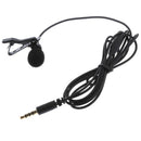 3.5mm Clip-on Lapel Lavalier Microphone and Headphone Jack for Cell Phone PC