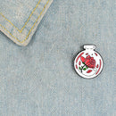 Magic Plant Bottle Brooch Badge Unisex Clothing Lapel Enamel Pins (Style 3)