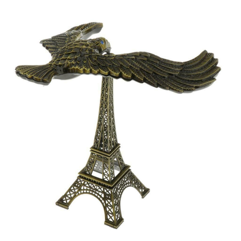 Creative Iron Tower Balance Eagle Statue Gift DIY Craft bronze 20cm
