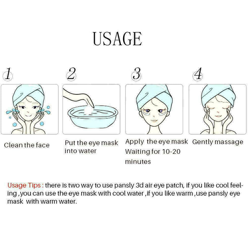 40Pcs/Set Eye Moisturizing Whiten Sleep Eye Masks Firming Eye Patch W8 W6C3