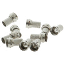 10Pcs 75-5 F Connector Screw On Type For RG6 Satellite TV Antenna Coax Cabl OZ
