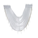 1 Panel Rod Pocket Glitter Window Valance Sheers for Home Privacy Decoration