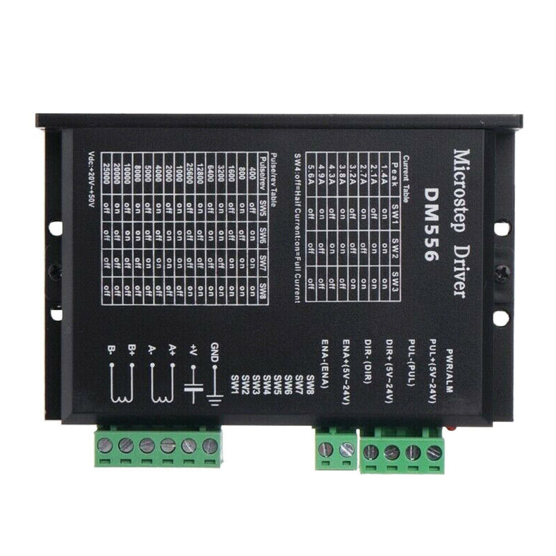 DM556 PWM Bipolar Constant Current 24-50V DC Digital Stepper Motor Driver For 42