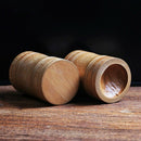 Handmade Bamboo Tea Canister Spice Caddy Storage Box Organizer Bottle Tea S B6D2