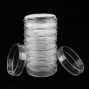 10 Pcs 70mm Plastic Sterile Vented Petri Dish Shatter-Resistant