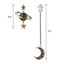 Irregular Star Moon Dangle Earrings Women Rhinestone Fashion Ear Drop Jewelry