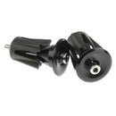 1 Pair Aluminum Alloy Bicycle Handlebar Grips Handle Bar Cap End Plugs Black