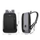 Mei Nai Li Mens Travel Backpack Waterproof USB Charge Male Anti-Theft Lapto