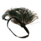 1920s Women Peacock Feather Headband Bridal Headpiece for Fancy Dress Party