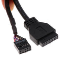 Motherboard 20-Pin to 1 Port USB 3.0 Audio Front Panel Expansion Cable