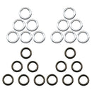 24pcs Circle Round Carabiner Camp Spring Snap Clip Hook Keychain Climbing