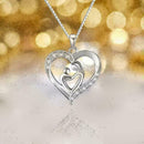 New Mother's Day Gift Mom Child Heart Pendant Chain Family Necklace Love Je D6U8