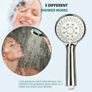 Shower Head 5 Mode Anti-limescale Handset / Hose Pipe High Pressure Headset Y4B4