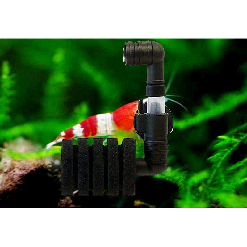2pcs Aquarium Tank Bio Sponge Filter Suction Wall Mounted Water Filter 10-gallon