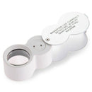 40 trade Jeweler Loupe with 2 lamp LED 1 Counterfeit Prueff folding magnifi C2I9