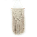 1X(Tassel Bohemian Macrame Woven Wall Hanging Tapestry Art Home Knitting De