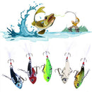 5pcs 12g VIB Metal Hard Fishing Lures Feather Baits Fishing Tackle