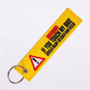 If You My Bike Keychain Embroidery Luggage Tag Key Chain_Ring