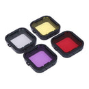 4PCS Underwater Diving Filter Lens Cover UV Filter for GoPro Hero 4 3+