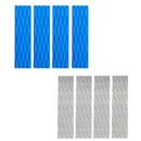 4 Pieces EVA Surfing SUP Skimboard Surfboard Traction Pad Bar Grips Sky Blue