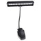 Flexible 9 LED Music Stand Lamp Clip-on Bedroom Desk Book Reading Light Black