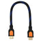 5X(Ethernet HDMI Male to HDMI Male m/m Adapter Cable 30cm 12" for TV ComputU9M1)